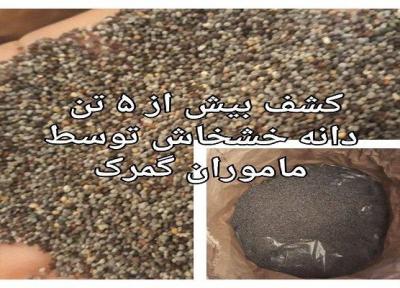 کشف بیش از 5 تن دانه خشخاش در یک تریلر