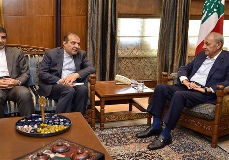 دیدار هیئت ایرانی با رئیس مجلس لبنان