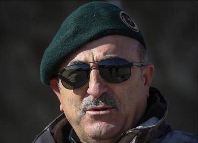 عملیات ترکیه در سوریه؛ چاووش اوغلو یونیفرم نظامی پوشید