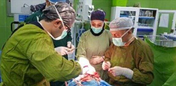 جراحی مغز موفقیت آمیز ریحانه 9 ماهه در بیمارستان امام رضا (ع) تبریز