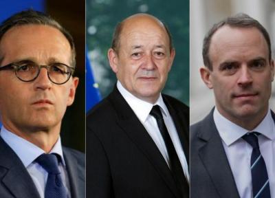 خبرنگاران وزیران سه کشور اروپایی: از اقدام ضد برجامی آمریکا حمایت نمی کنیم