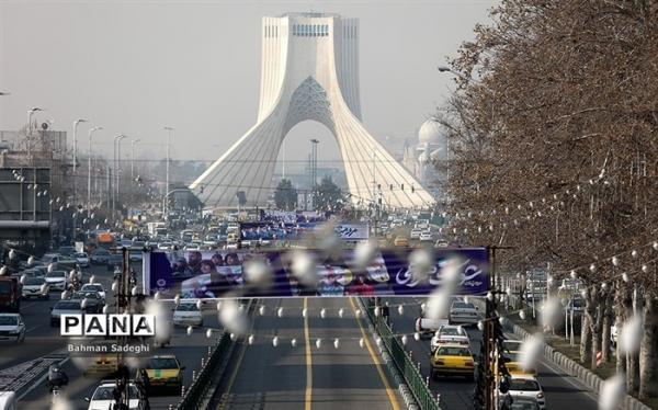 هوای ناسالم در برخی مناطق تهران هوای ناسالم در بعضی مناطق تهران